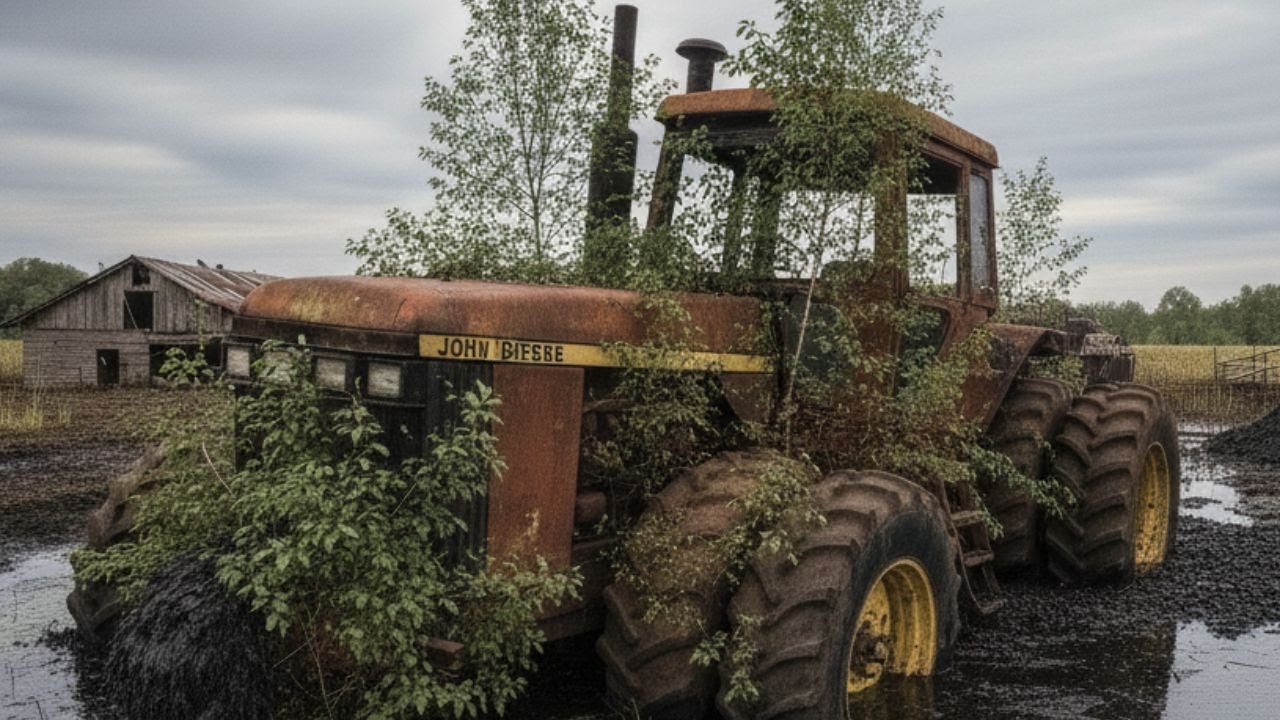 John Deere 8850 4WD — The 370HP Muscle Giant Abandoned 40 Years — Green Power Resurrection