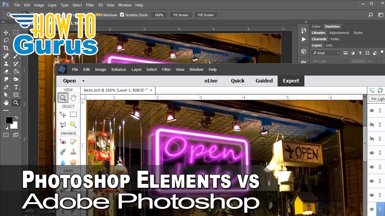 what is the difference between photoshop elements and premiere elements