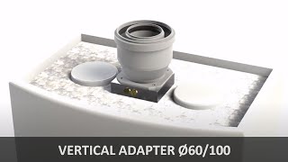 VERTICAL ADAPTER Ø60/100 for condensing boilers