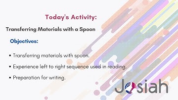 Exercises of Practical Life:  Transferring with Spoon