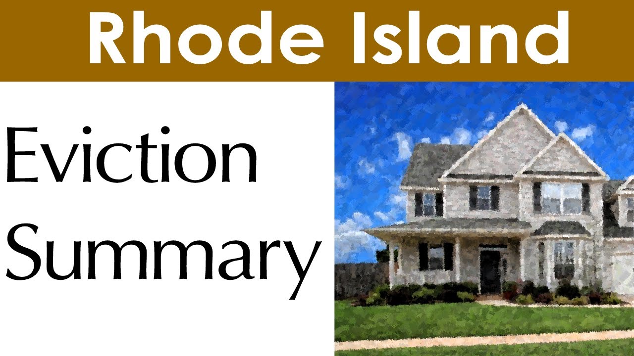Rhode Island Eviction Laws for Landlords and Tenants YouTube