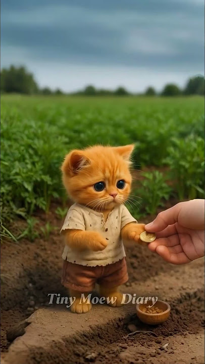 The poor cat did many jobs to earn money and find his naughty sister. #cat #viral #sad #shorts