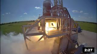 Firefly Alpha Second Stage 300 Second Qualification Testing (Full Duration, Side View)