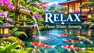 RELAXING JAPANESE ZEN GARDEN 🌿 Koi Fish & Bamboo Water Fountain | Peaceful Piano & Nature Sounds screenshot 3