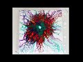 AMAZING acrylic FLOWER pour painting - Large cells - Fall paint colors