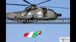 Concorsi AUPC e AUFP Aeronautica Militare 2023
