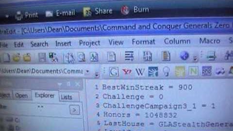 How to HACK Command & Conquer Generals Zero Hour.