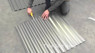How to: Turn Up Corrugated Iron Roof Sheets Bayside Roofing Materials