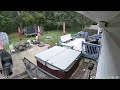 Tree calls in backyard from gusty winds in Summerside, Ohio