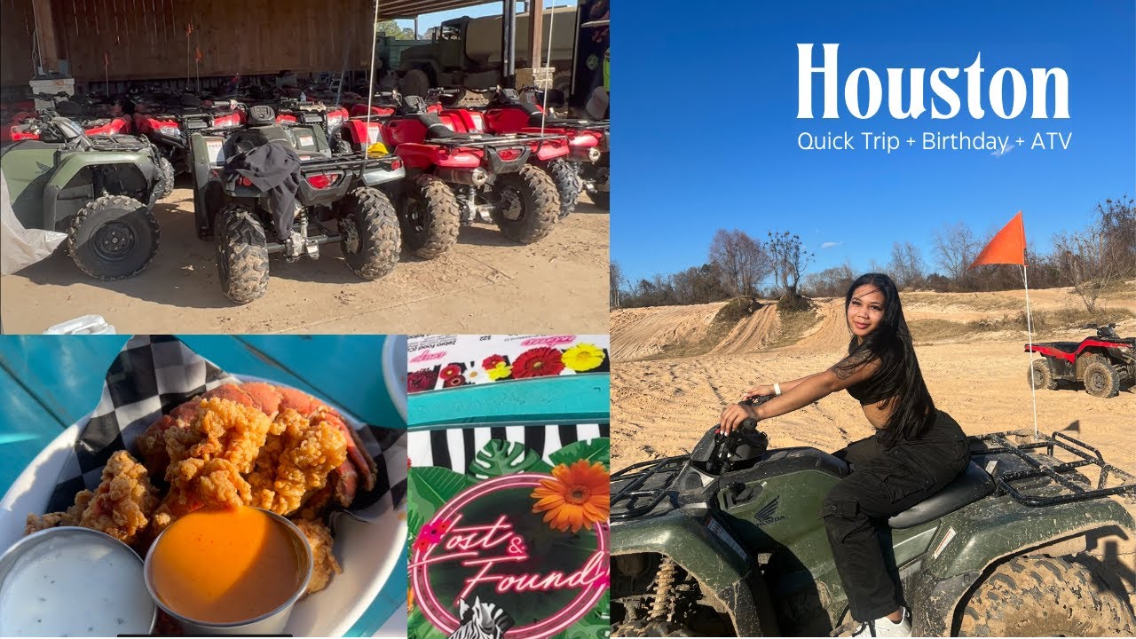 Vlog houston quick trip birthday atv riding youtube