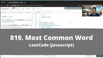 How to Solve "819 Most Common Word" on LeetCode? - Javascript