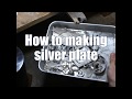 銀のクズから銀板を作る。
