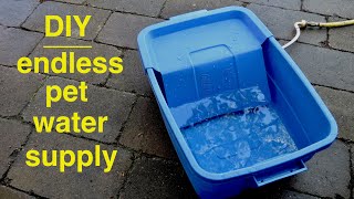 DIY ●  Endless Dog Water Supply