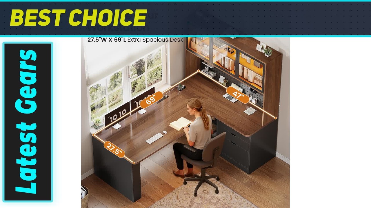 SEDETA L Shaped Computer Desk The Ultimate Workspace Upgrade? - YouTube