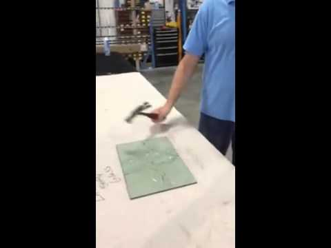 How Does Safety Glass Break - YouTube