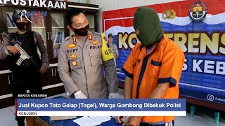 Jual Kupon Toto Gelap (Togel), Warga Gombong Dibekuk Polisi