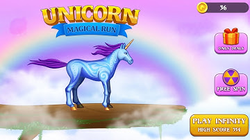 BEST OLD GAME OF 2025 IS UNICORN DASH 💨. MAGICAL HORSE 🐴 RUN ON THE MAGICAL WOOD . #unicorn #games 