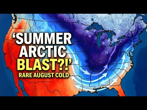 Video RARE Summer Arctic Blast? Models Show Major Cold Shift Coming!