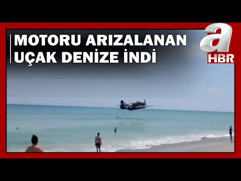 Motor Arızası Yapan Uçak Böyle İndi / A Haber