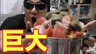 巨大鍋で水無し高タンパク筋肉カレー作ったら美味すぎて衝撃の展開が！！【サイヤ飯】