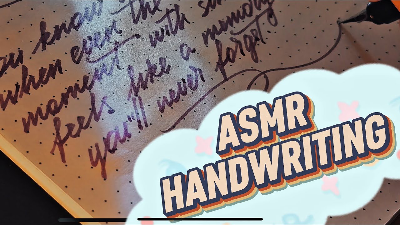 Writing ASMR . Fountain pen. 5 quotes about love.