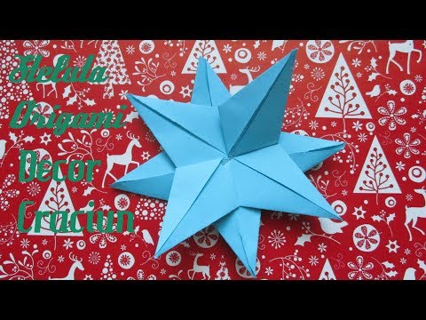 Steluta Origami | DECOR CRACIUN | Simplu de Facut