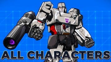 All Characters, Alt-Modes And Voice-Clips With YT Captions - Transformers Devastation