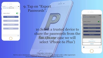 Passdiary :  iOS to iOS backup