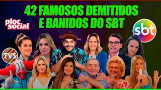 42 FAMOSOS QUE FORAM DEMITIDOS OU BANIDOS DO SBT DE SILVIO SANTOS, APRESENTADORES, ATORES e outros