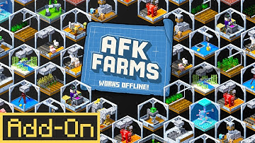 AFK FARMS ADD-ON Works OFFLINE in Your Minecraft Survival Worlds!