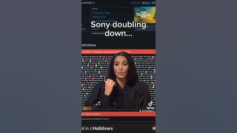 Sony doubling down on their Helldivers 2 PSN account linking requirements.