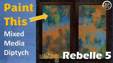 Abstract Mixed Media demonstration digital painting with Rebelle 5 Pro