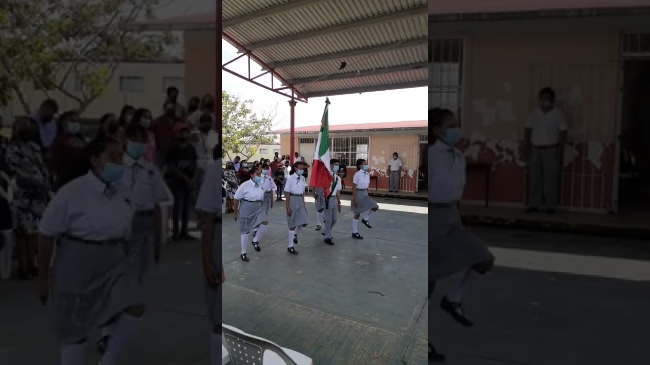 la escolta de la secundaria