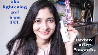 Fcl Aha Lightening Gel Review - Did It Work ?