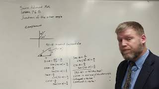Saxon Advanced Math Lesson 76.B Functions of the other angle sine cosine complements