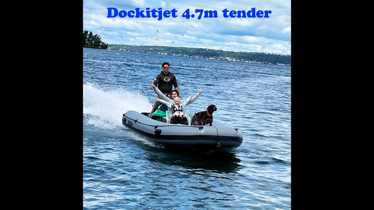 Jet ski powered Dockitjet 3.7m fully inflatable jet ski powered boat