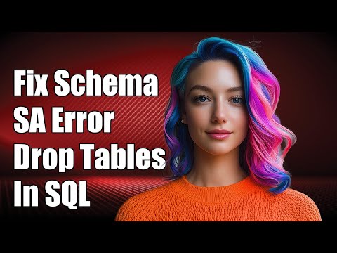 Fixing 'Schema SA Does Not Exist' Error and Dropping Tables in SQL