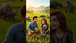 Khet, sukoon, aur tumhara saath! ❤️✨ #FarmersLife #CoupleGoals