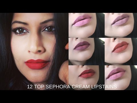 NEW Sephora Collection Cream Lip Stains! 38 LIP SWATCHES! | Casey Holmes. 