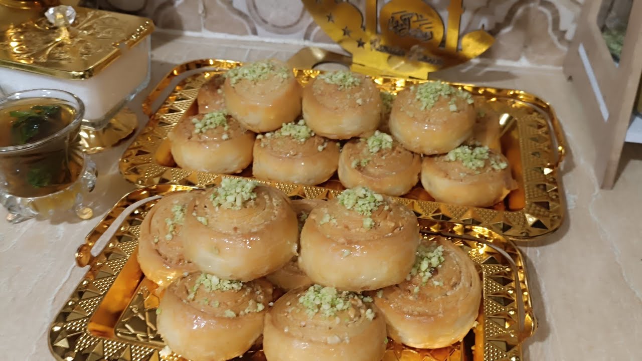 بديل البقلاوة تحضريها في وقفة بطريقة سهلة ومكونات بسيطة ومقادير مضبوطة دجي مورقة وبنتها خيالية روعة😋