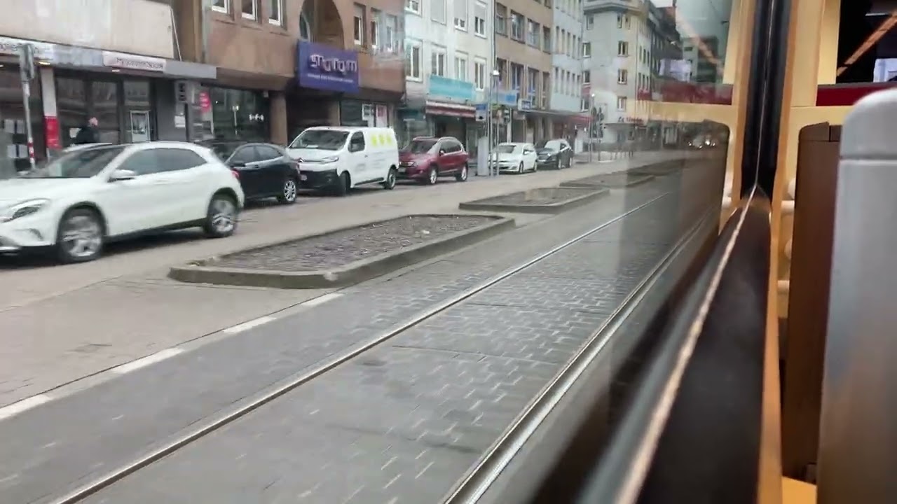 Straßenbahn Karlsruhe Linie 5 nach Rheinhafen (Umleitung)
