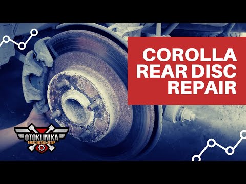Toyota Corolla Rear Disc Repair | ae101 Piston Brake Cleaning | Brake Pads Replacement | EP#19