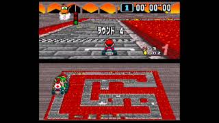 マリオカート SFC 100CC 1ST フラワー カップ マリオ