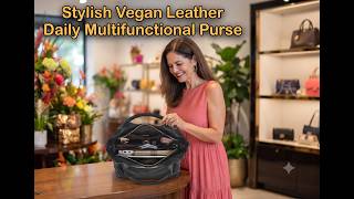 Versatile 2 Style Boho Medium Vegan Leather Purse - Instant Upgrade to Any Couture - In 15+ Colors!