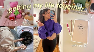 getting my life together 2023!! deep cleaning, self care, healthy habits (fr this time!!)