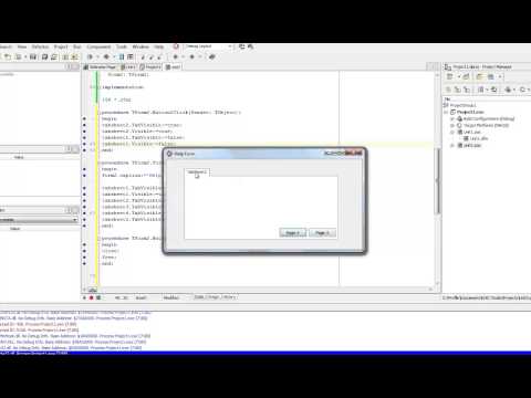 Delphi - Creating a Tabbed Help Form Part #1