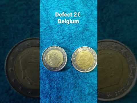 2 Euro Defect Coins Belgium 2€ Error Rare= 555€ Please Subscribe And Like