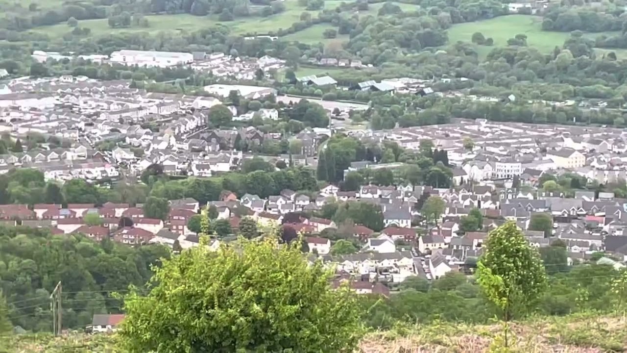 Great View of Aberdare South Wales on a windy day. From Cwmdare to Cwmbach. Also Trecynon+Abernant