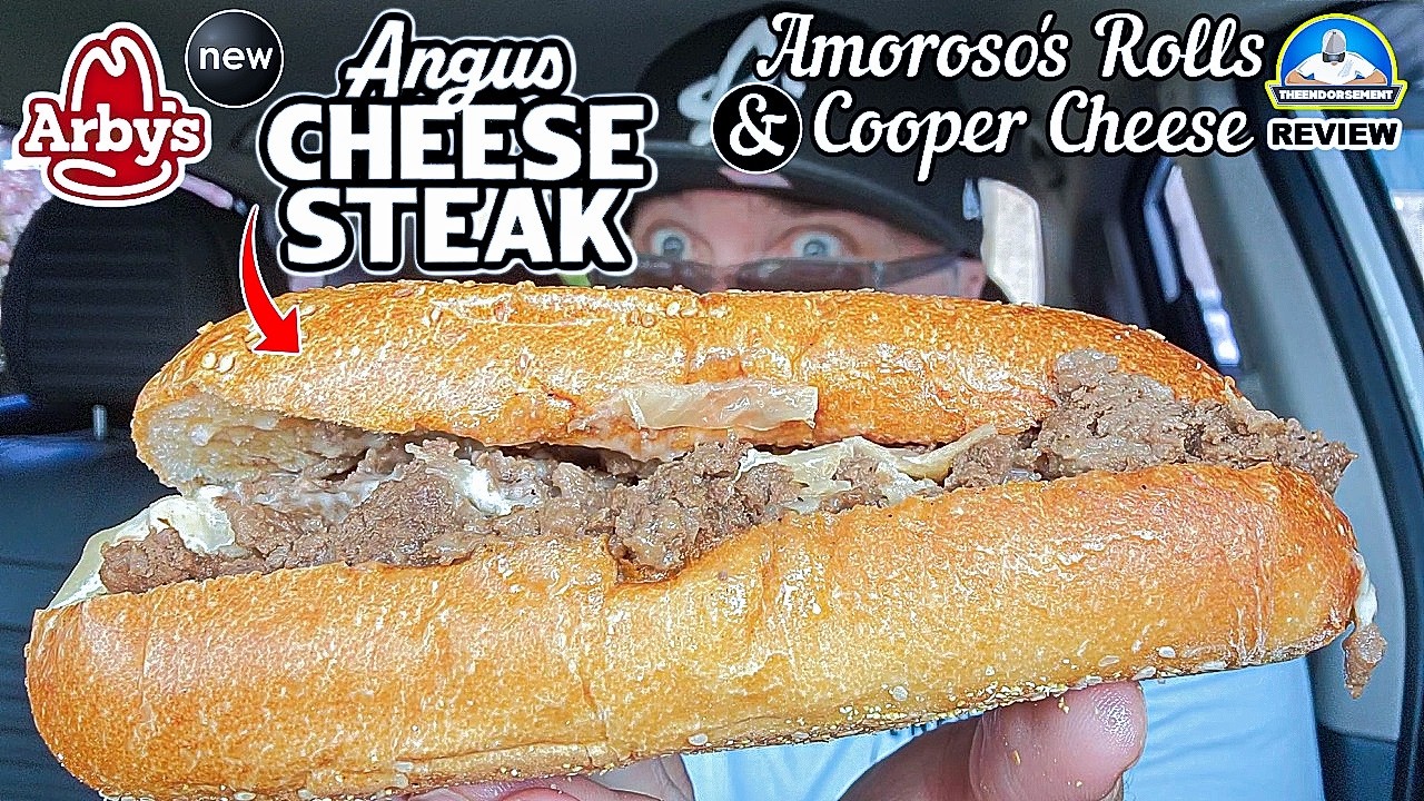 Arby's® Angus Cheesesteak Review! 🧀🥩 | Cooper Sharp & Amoroso's Rolls! | theendorsement