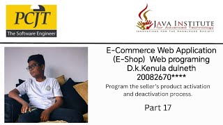 E-Shop Project | Part 17 | Web Programing 1 | Java Institute